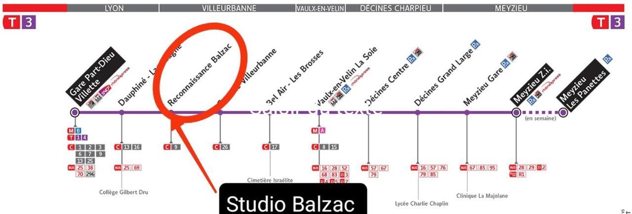 Studio Balzac Apartman Villeurbanne Kültér fotó